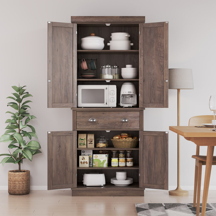 72.4 Tall 2 Double Door 1 Drawers Kitchen Pantry
